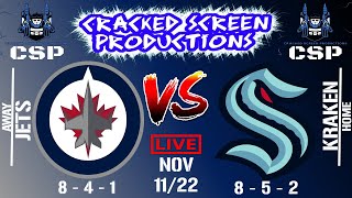 NHL 🔴ALL GAMES LIVE🔴 Winnipeg Jet at Seattle Kraken Nov/13/22 Full Game Reaction