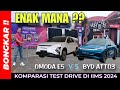 Bongkar !! KOMPARASI TEST DRIVE MOBIL LISTRIK CHERY OMODA E5 VS BYD ATTO 3 DI IIMS 2024