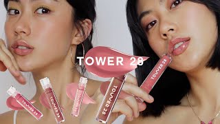 Tower28 ShineOn Milky Lip Jelly  | Lip Swatches \u0026 Review