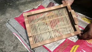Bamboo manufacturing process. How to make Bamboo Service Tray. #Tray