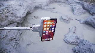 把iPhone X放進沸騰的泥漿池裏面!!! (中文字幕)