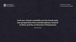 Land use, climate variability and the Greek polis