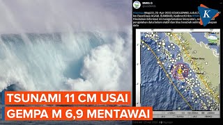 BMKG Sebut Tsunami 11 Cm Terjadi Setelah Gempa M 6,9 Guncang Mentawai