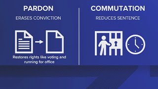 What's the difference between a pardon and commutation?