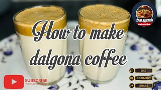 How To Make Dalgona Coffee Frothy Coffee // ಮಳೆಗಾಲದಲ್ಲಿ  ಬಿಸಿ ಬಿಸಿಯಾದ ಕಾಫಿ //