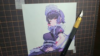 ＜お絵描き？配信＞ゼンゼロのエレン・ジョーで切り絵作っていくよ#ゼンゼロ＃イラストメイキング＃かわいい