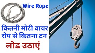 Wire Rope Load Calculation