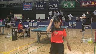 篠原夢空(貝塚二) vs 栗山優菜(福岡女学院)｜全国中学校卓球大会 女子シングルス4回戦