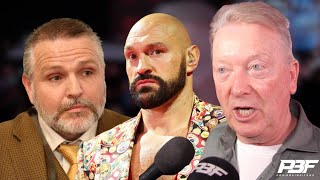 FRANK WARREN REACTS TO PETER FURY CRITICISM OF TYSON FURY TRAINING SET UP, TALKS
