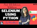 Selenium using python Part:03 | Selenium webdriver | python automation | testing using selenium