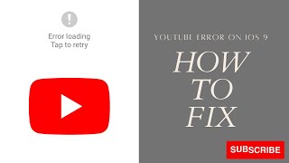 [Tutorial][iOS][July 2021]How to fix YouTube App Error Loading Tap To Retry(Multiple Solutions)