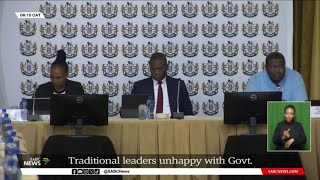 Traditional, Khoi-San leaders unhappy with government