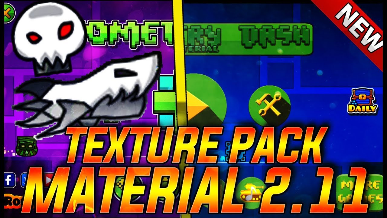 Material Texture Pack 2 11 Geometry Dash 2 11 Youtube