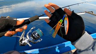 Strong Strike!! We Test New Rods and Reels Here | Jigging Fishing at a Depth of 50 Meters