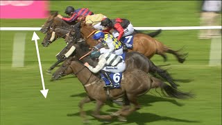Unbelievable horse race! Five horses are separated by inches in thrilling finish!