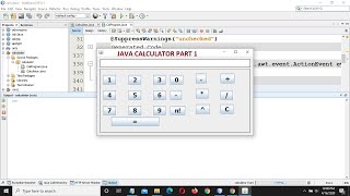 java calculator part 1 | using swing in java