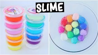 I MIXED ALL OF MY $1 SLIMES TOGETHER *rainbow smoothie*