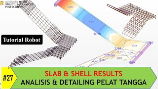 Robot Structural Analysis #27 Analisis \u0026 Detailing Struktur Tangga