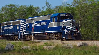 Lake State Railway Train 326 with LSRC 303 and LSRC 4303 - Alpena Mi