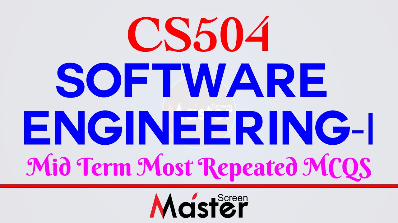 CS504 Software Engineering-1 Midterm Most Repeated MCQS | VU - YouTube