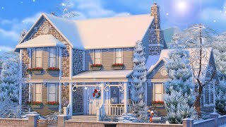Home Decorated for the Holidays 🎄...(Sims 4 Speed Build)