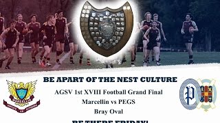 AGSV 1st XVIII Football Grand Final: Marcellin VS PEGS