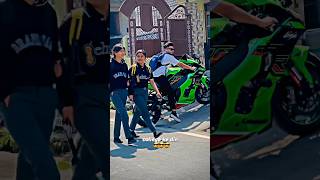 cute girls reaction ❤️ zx10r #shorts #ytshorts #girls  #viral #rider #viralshorts #reaction