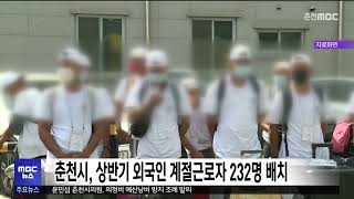 춘천시, 상반기 외국인 계절근로자 232명 배치