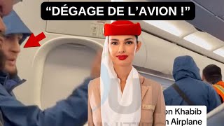 Khabib embrouille avec l’hôtesse de l’air avion #khabib #ufc