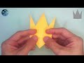 crown easy origami tutorial║皇冠 簡單摺紙 教學║クラウン 王冠 簡単 折り紙