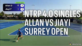 CHINESE RUBLEV | NTRP 4.0 Singles Surrey Open 2024 | Allan vs Jiayi