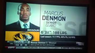 Mizzou Guard Marcus Denmon gets drafted by San Antonio Spurs