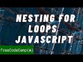 Nesting for loops| Learn basic JavaScript freeCodeCamp