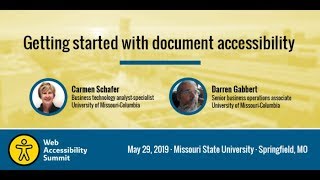 Getting Started with Document Accessibility