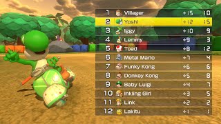 Mario Kart 8 Deluxe - Yoshi vs Toad vs Iggy vs Lemmy - Booster Course Pass (Nintendo Switch)