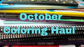 October Coloring Haul