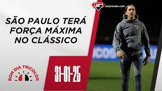 QUARTETO EM AÇÃO! São Paulo terá FORÇA MÁXIMA em clássico contra o Santos | Bom Dia Tricolor