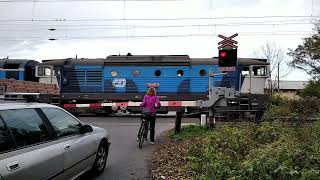 Železniční přejezd Mělník #3 + #4 26.10.2022 / Czech railroad crossing