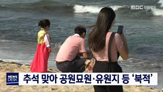 [단신] 추석 맞아 공원묘원, 유원지 북적 190913