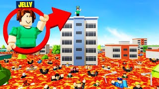 I Played THE FLOOR IS LAVA In Roblox... (challenge)