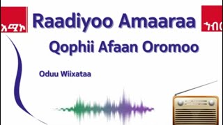 AMECO HIBIR: Raadiyoo Amaaraa Sagantaa Afaan Oromoo:- Oduu Wiixata 12/05/2017