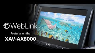 Weblink features on the all-new XAV AX8000