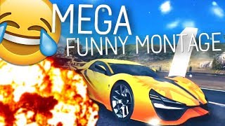 MEGA ASPHALT 8 FUNNY MONTAGE (Funny Moments and Stunts)