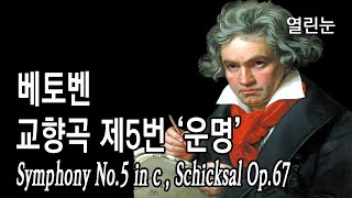 열린눈[힐링음악,클래식,베토벤] 교향곡 제5번 ‘운명’ 1악장[Symphony No.5 in c minor, ‘Schicksal’ Op.67 (by Beethoven)]