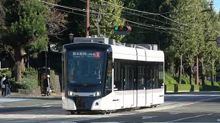 【営業運転開始初日】熊本市電新型車両2400形 走行音映像 健軍町→商業高校前