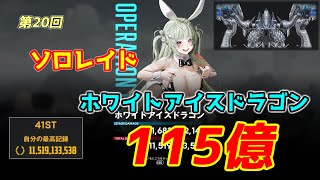 【暫定41位/115億】第20回ソロレイド：ホワイトアイスドラゴン 解説　Solo raid White Ice Dragon【NIKKE/メガニケ】