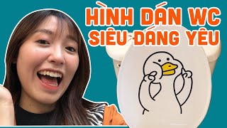 Hình Dán WC Chú Vịt Siêu Đáng Yêu | Pít Ham Ăn | #Shorts
