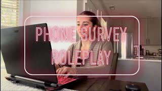 ASMR Roleplay Request - Phone Survey (Soft Spoken)