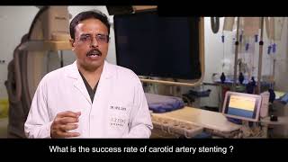 What is the success rate of carotid artery stenting ?