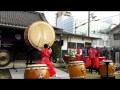 倭太鼓飛龍　２０１５年義士祭　１曲目大太鼓ソロ　大阪の晴姫